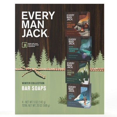 Every Man Jack Polar Plunge Bar Soap Kit 4ct - Imperfect Box