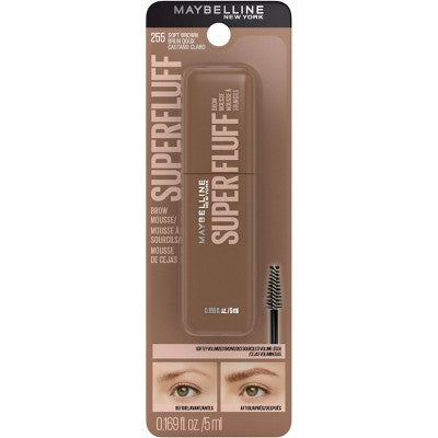 Maybelline Superfluff Volumizing Eyebrow Gel Mousse 002 Soft Brown 0.17 fl oz - Imperfect Container