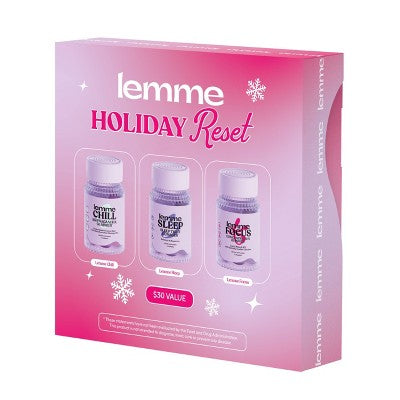 Lemme Holiday Reset Mini's Set Sleep Chill Focus 3ct - Imperfect Box