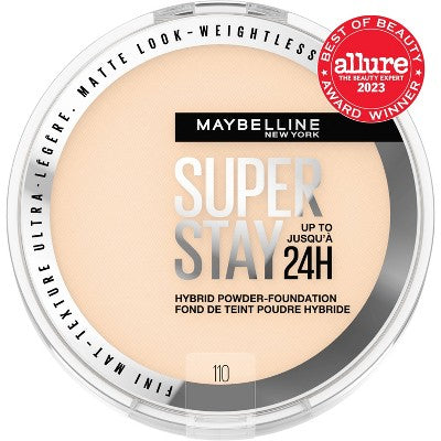 Maybelline Super Stay Matte 24HR Hybrid Pressed Powder Foundation 110 0.21 oz - New