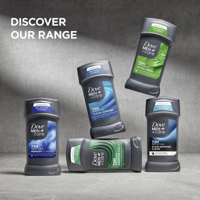 Dove Men+Care 72hr Antiperspirant & Deodorant Stick Stain Defense Clean 2.7oz/2ct - Missing Box