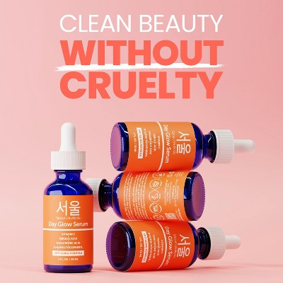 Seoul Ceuticals Korean Skin Care K Beauty 20% Vitamin C Hyaluronic Acid Serum + CE Ferulic Acid Provides Potent 1oz - Imperfect Box