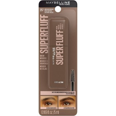 Maybelline Superfluff Volumizing Eyebrow Gel Mousse 003 Medium Brown 0.17 fl oz - Missing Box