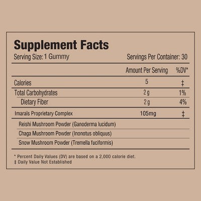 Imarais Beauty Nourish Haircare Gummies Vegan and Sugar-Free 30ct - Imperfect Container