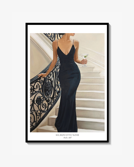 Silhouette Noir Poster
