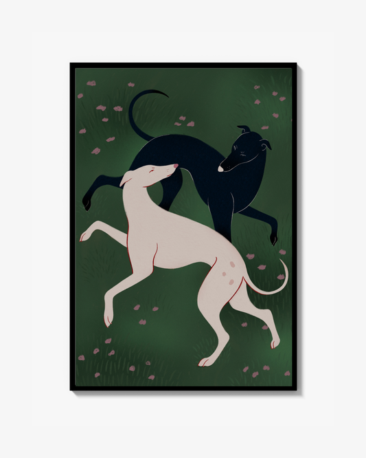 Playing Greyhounds Poster