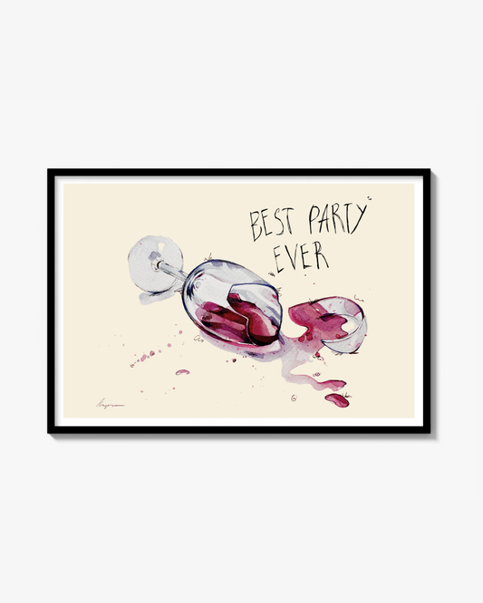 Best Party Ever Minimalistisk Poster