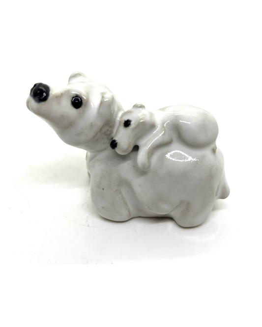 Keramisk skulptur - bear affection