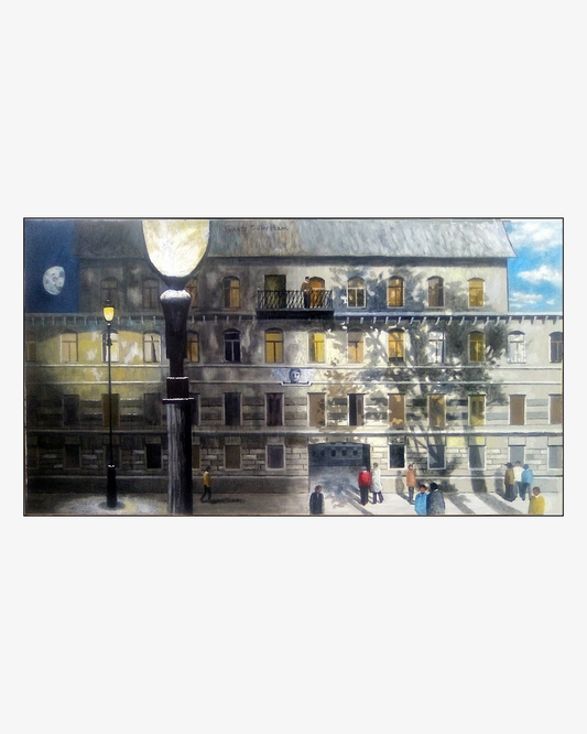 Facade by Night and Day, original målning
