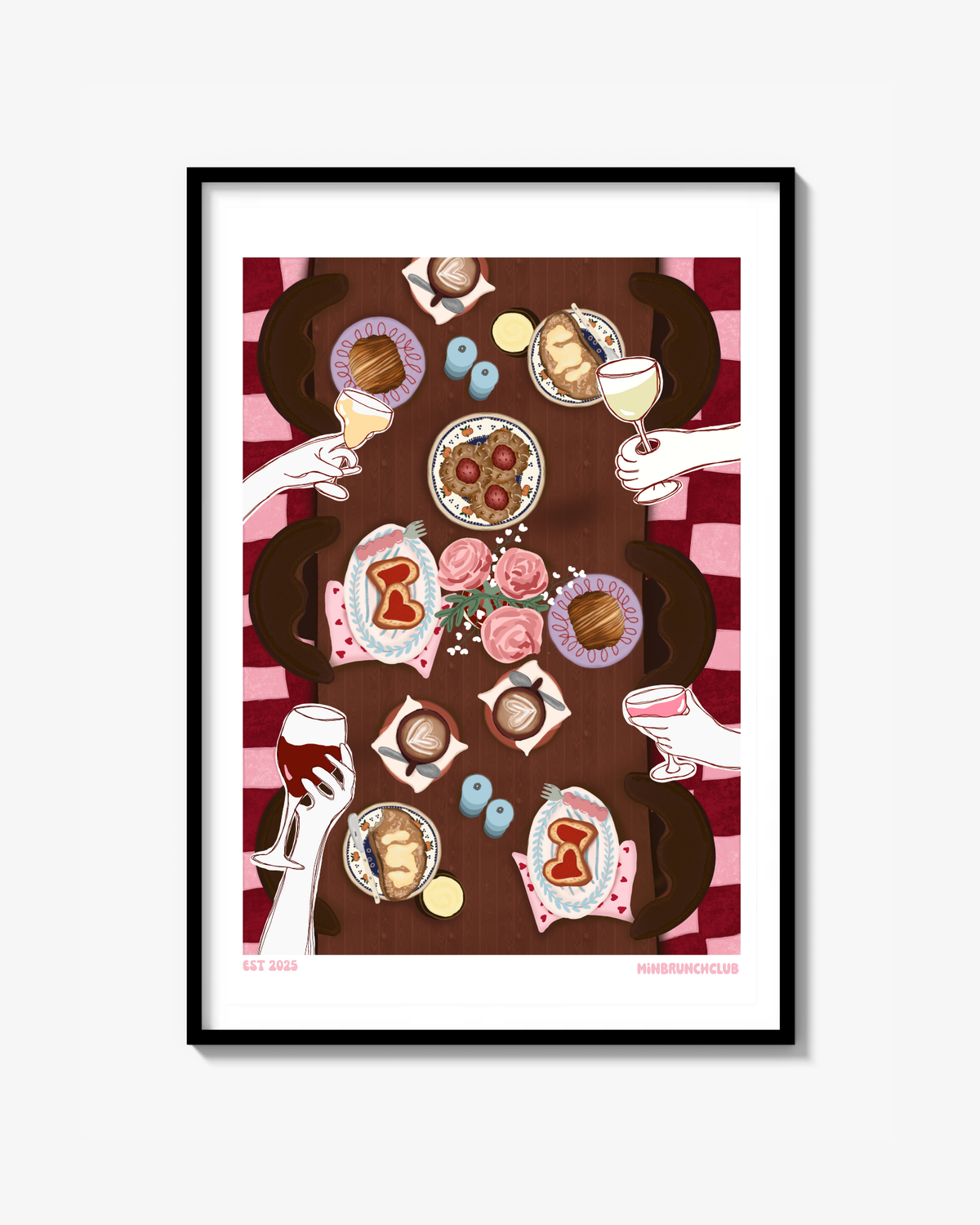 Poster ”brunch n drinks” 30x40 cm