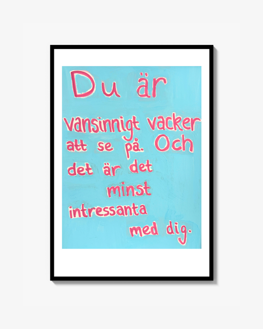 Det minst intressanta (blå) poster