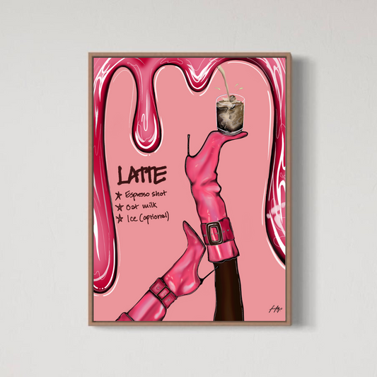 Rosa Latte Recipe (Poster)