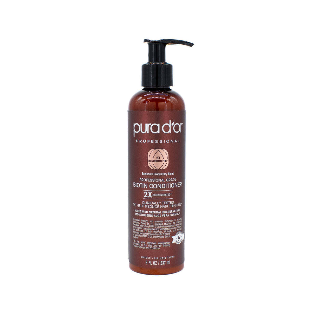 Pura d'or Professional Grade Biotin Conditioner 8oz - New
