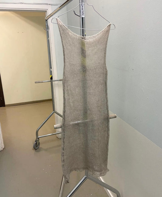 Beige naken Klänning - Mohair (S/M)