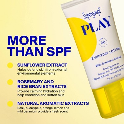 Supergoop! PLAY Everyday Hydrating Body & Face Sunscreen Lotion SPF 50 18 fl oz - Imperfect Container