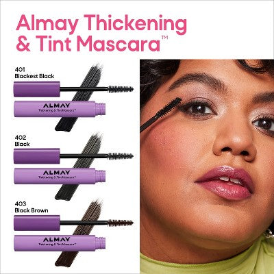 Almay Thickening & Tint Mascara 403 Black Brown 0.28 fl oz - New
