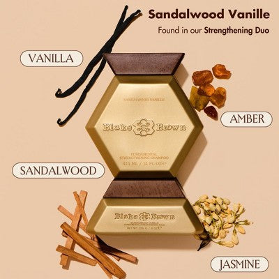 Blake Brown Fundamental Strengthening Mask Sandalwood Vanille & Warm Vanilla Fragrance 8 fl oz - New