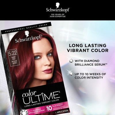 Schwarzkopf Color Ultime Permanent Color Ruby Red - New