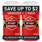 Old Spice Red Collection Solid Deodorant for Men Swagger Scent Aluminum-Free 2pk/3oz - Imperfect Box