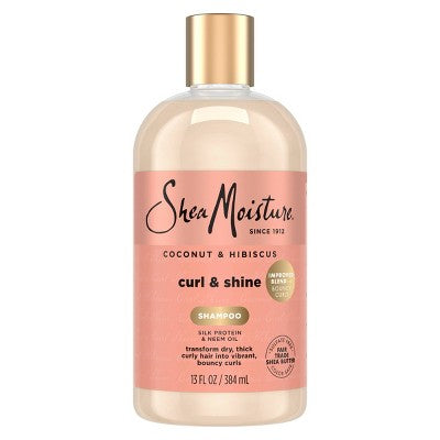 SheaMoisture Coconut and Hibiscus Curl and Shine Shampoo 13 fl oz - New