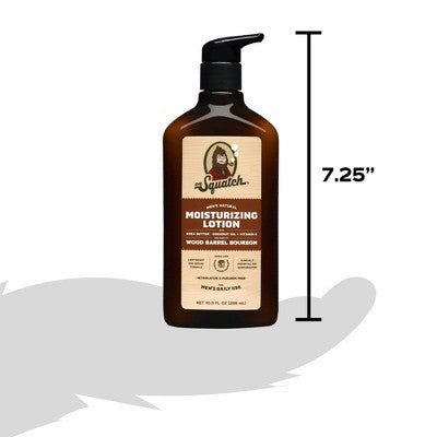 DR. SQUATCH Men's Natural Hand Lotion Wood Barrel Bourbon 10 fl oz - New