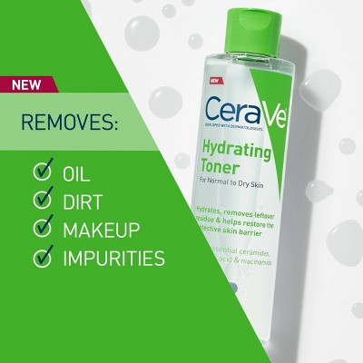 CeraVe Hydrating Toner Facial Toner for Normal to Dry Skin 6.8 fl oz - Small Amount Missing