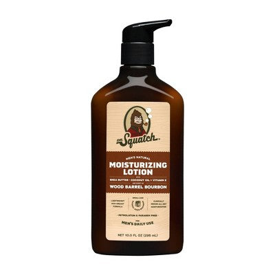 DR. SQUATCH Men's Natural Hand Lotion Wood Barrel Bourbon 10 fl oz - New