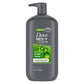 Dove Men+Care Extra Fresh Refreshing Body &Face Wash Pump 30 fl oz - Imperfect container