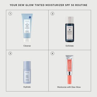 Naturium Tinted Dew Glow Moisturizer SPF 50 1.7 fl oz Light - Imperfect Box