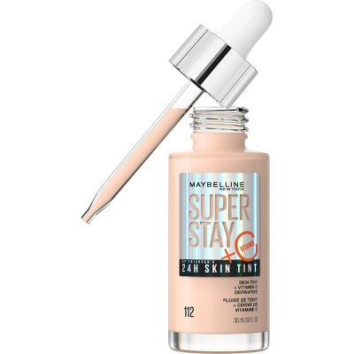Maybelline Super Stay 24HR Skin Tint Foundation Serum with Vitamin C 112  1 fl oz - Imperfect Container