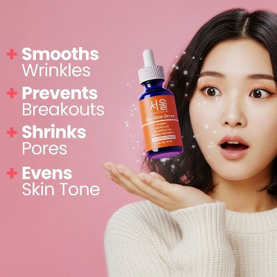 Seoul Ceuticals Korean Skin Care K Beauty 20% Vitamin C Hyaluronic Acid Serum + CE Ferulic Acid Provides Potent 1oz - Imperfect Box