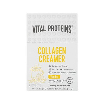 Vital Proteins Collagen Creamer Vanilla Stick Pack Box 0.46oz - New