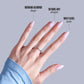 Kiss Glam Jeweled Press-On Fake Nails Medium Almond Breeze of Bliss 35ct - Imperfect Box