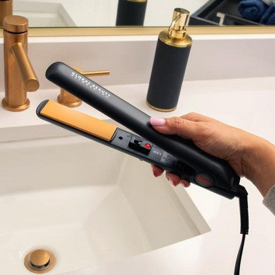 CHI Original Ceramic Hair Straightener Flat Iron 1" Floating Plates Black - Imperfect Box