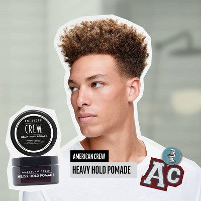 American Crew Men's Styling Heavy Hold and High Shine Hair Pomade Gel 3oz - New