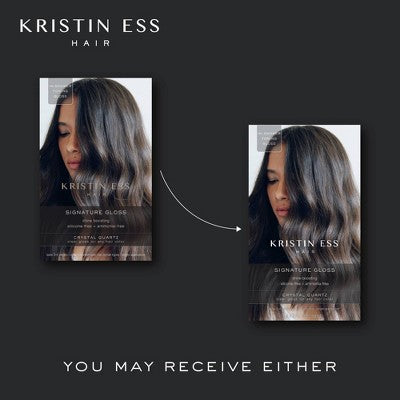 Kristin Ess Hair Gloss in Crystal Quartz for All Hair Colors - Semi Permanent Dye + Toner 4 fl oz - Imperfect Box