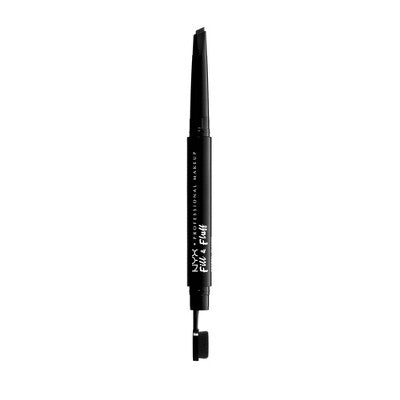NYX Professional Makeup Fill & Fluff Eyebrow Pomade Pencil Black 0.007oz - New