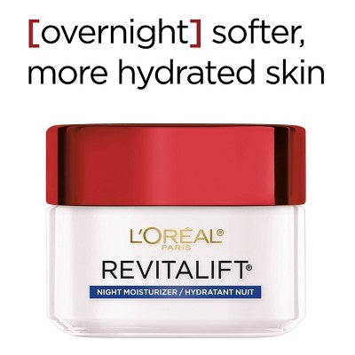 L'Oreal Paris Revitalift Anti-Wrinkle + Firming Night Cream 1.7oz - Imperfect Box