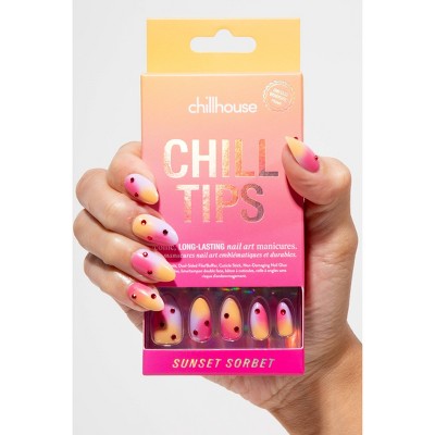 Chillhouse Chill Tips Press-On Fake Nails Sunset Sorbet 24ct - New
