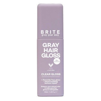 BRITE Hair Gloss Gray 3.38 fl oz - Imperfect Container