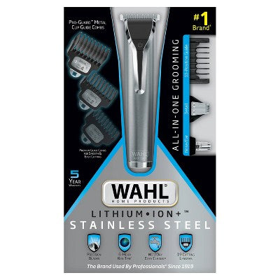 Wahl Lithium Ion All In One Stainless Steel Cordless Electric - Imperfect Box
