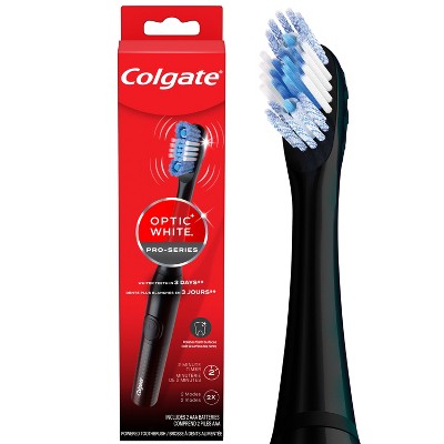 Colgate Optic White Pro Series Sonic Battery Powered Toothbrush Black - Imperfect Box