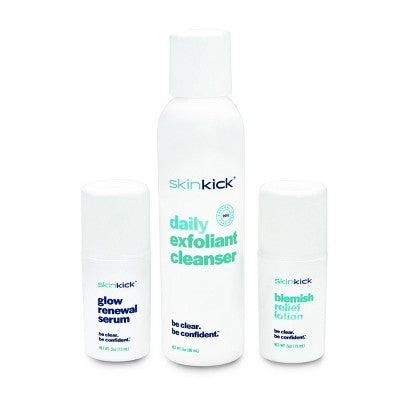 SkinKick Clear + Renew Kick Trio 3ct - Imperfect Box