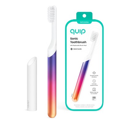 quip Sonic Electric Metal Toothbrush and Travel Case Sunset - Imperfect Box