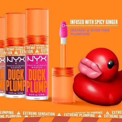 NYX Professional Makeup Duck Plump High Pigment Plumping Lip Gloss Hall Of Flame 0.23 fl oz - New