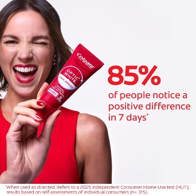 Colgate Optic White Pro Series Express White Teeth Whitening Toothpaste with 5% Hydrogen Peroxide 3oz/2pk - Imperfect Box