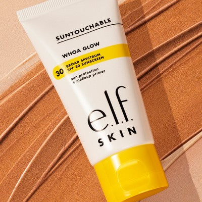 e.l.f. SKIN Suntouchable Whoa Glow Sunscreen & Primer Sunlight SPF 30 1.69 fl oz - Missing Box