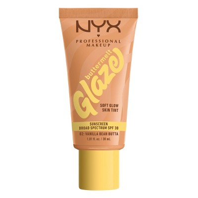 NYX Professional Makeup Buttermelt Glaze Skin Tint SPF 30 Vanilla Bean Butta 1.01 fl oz - Imperfect Container