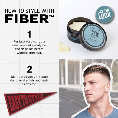 American Crew Men's High Hold and Low Shine Hair Fiber 3oz - New
