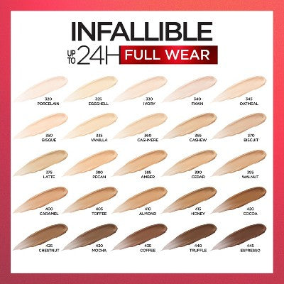 L'Oreal Paris Infallible Full Wear, Full Coverage, Waterproof Concealer 355 Vanilla 0.33 fl oz - New